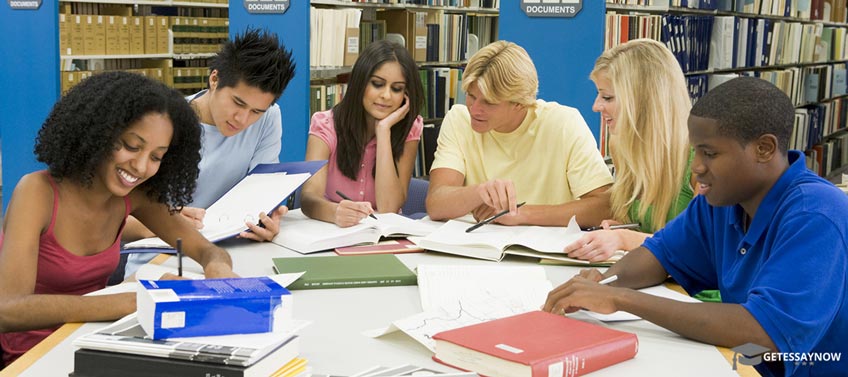 Group of People Studying