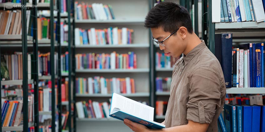 Man in Library